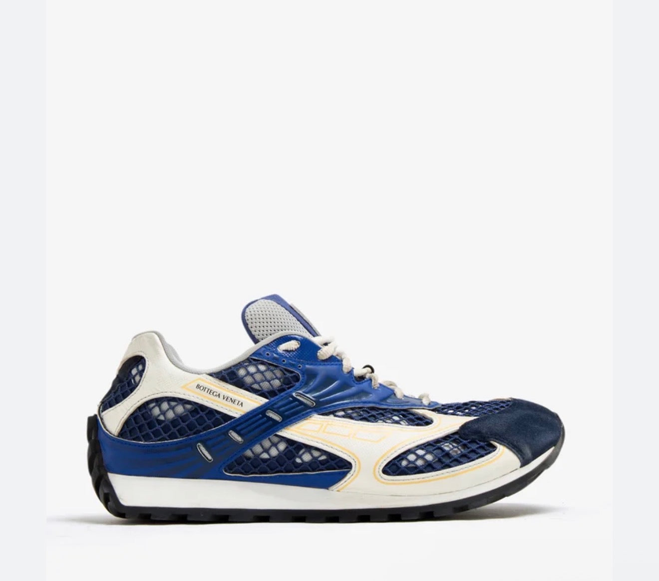 Bottega Veneta Orbit Sneaker Navy Blue & White