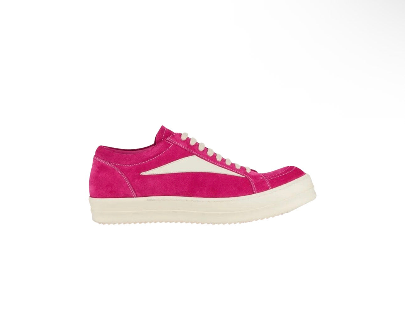 Rick Owens Wmns EDFU Suede Leather Vintage Low 'Hot Pink'